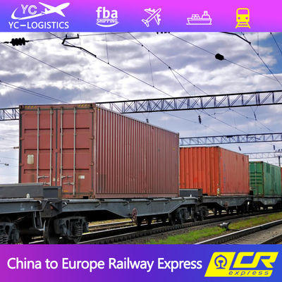 Train embarquant le commissionnaire de transport de FBA de Chine en Allemagne France