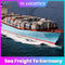 Commissionnaire de transport de FBA de la mer DDP DDU Amazone de Chine vers l'Allemagne